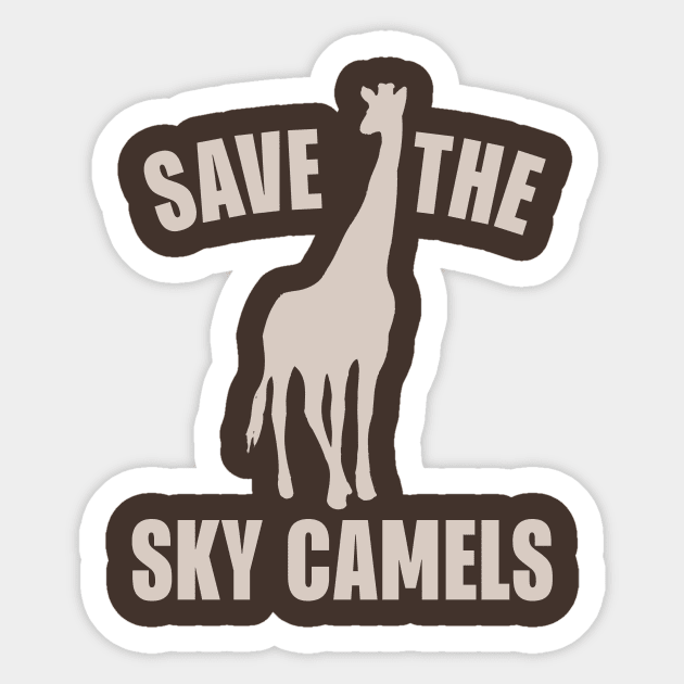 Save The Sky Camels Sticker by Cosmo Gazoo